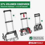 Aluminium Schwerlast Treppen-Sackkarre bis 100kg, klappbar (C3203)