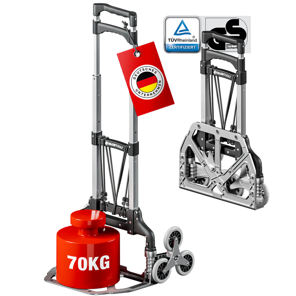 Aluminium Treppensteiger-Sackkarre «Classic», klappbar (C3211)