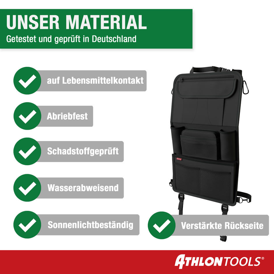 Autositz-Organizer - Rote Nähte