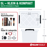 6x 5 L Aufbewahrungsboxen mit Deckel