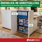 6x 5 L Aufbewahrungsboxen mit Deckel