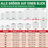 6x 5 L Aufbewahrungsboxen mit Deckel