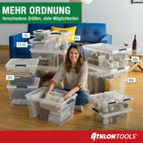 4x 20 L Aufbewahrungsboxen mit Deckel