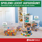 4x 20 L Aufbewahrungsboxen mit Deckel