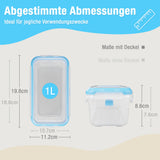ATHLON TOOLS 4x 1L Frischhaltedosen-Set in Gastro-Qualität