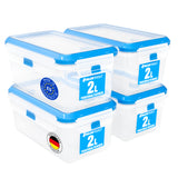 ATHLON TOOLS 4x 2L Frischhaltedosen-Set in Gastro-Qualität