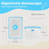 ATHLON TOOLS 4x 3L Frischhaltedosen-Set in Gastro-Qualität