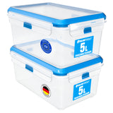 ATHLON TOOLS 2x 5L Frischhaltedosen-Set in Gastro-Qualität