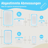 ATHLON TOOLS 2x 5L Frischhaltedosen-Set in Gastro-Qualität