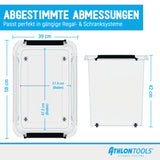 ATHLON TOOLS 4x 80 L Aufbewahrungsboxen mit Deckel