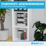 ATHLON TOOLS 4x 80 L Aufbewahrungsboxen mit Deckel