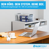ATHLON TOOLS 4x 80 L Aufbewahrungsboxen mit Deckel