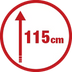 115 cm Teleskopgriff