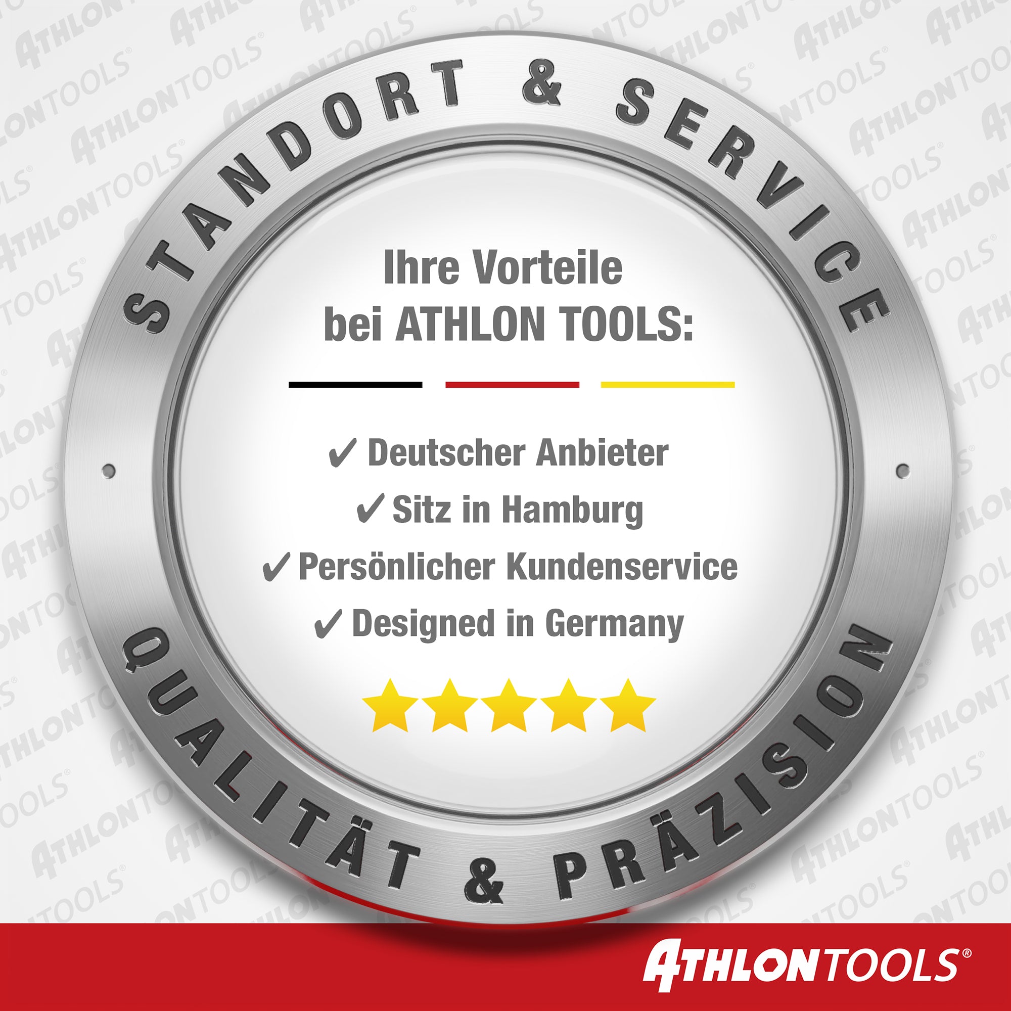 Athlon Tools XXL Garagen-Wandschutz mit Reflektor, 50 x 50 cm