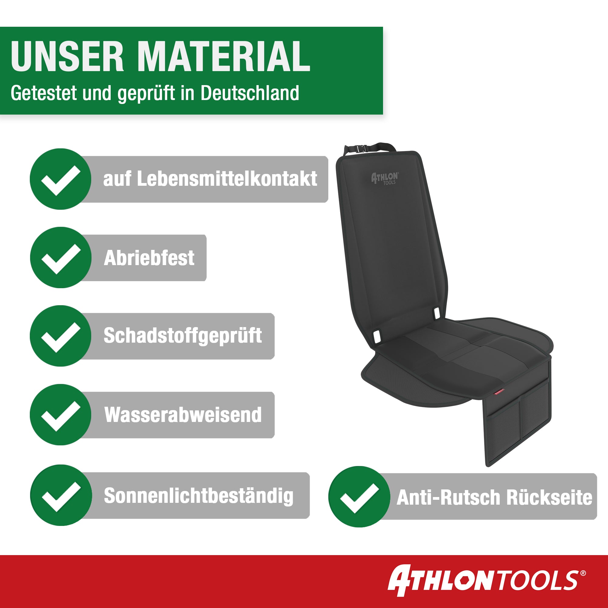 Kindersitz-Unterlage mit Seitenschutz – ATHLON TOOLS B2B